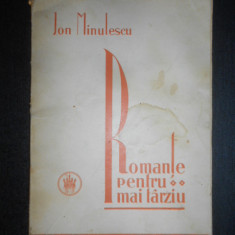 Ion Minulescu - Romante pentru mai tarziu (1927)