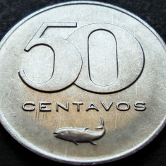 Moneda exotica 50 CENTAVOS - CAPUL VERDE, anul 1980 *cod 1088 = mai rara UNC