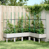 Jardiniera de gradina cu spalier, alb, 160x120x142,5 cm PP GartenMobel Dekor, vidaXL