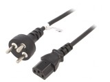 Cablu Alimentare IEC C13 PVC 2m Negru 10A 250V, Goobay