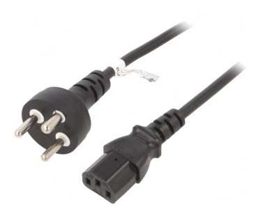 Cablu Alimentare IEC C13 PVC 2m Negru 10A 250V foto