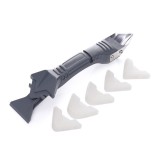 Spatula pentru taierea si asezarea chitului siliconic 3in1, cu 5 varfuri, Tagred