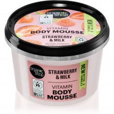 Organic Shop Strawberry & Milk spuma de corp 250 ml