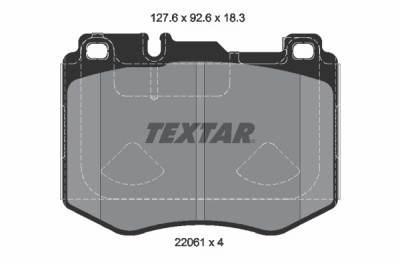 TEXTAR 2206103 Q+ set placute frana,frana disc foto