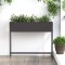 vidaXL Ghiveci ridicat pentru grădină Negru 100 x 26 x 82 cm Oțel 865876