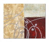 Cumpara ieftin Tablou abstract pictat manual, Calatorie intraplanetara, 60x50cm ulei pe panza in relief efect 3D, gata de agatat pe perete