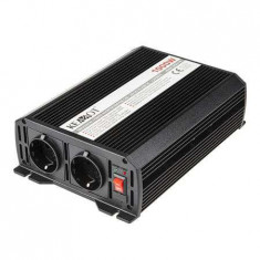 Invertor auto convertor tensiune 24v 230v 1000w cu 2 iesiri kemot foto