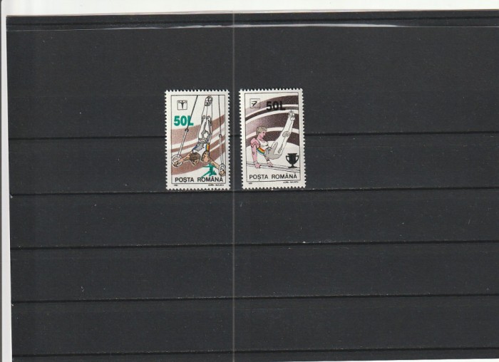 ROMANIA 1998 LP 1465 GIMNASTICA SUPRATIPAR SERIE MNH NESTAMPILATA