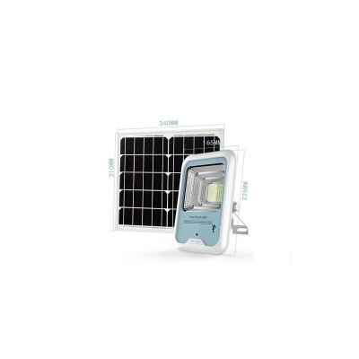 Lampa LED 100 W elSales New Style cu acumulator integrat , panou solar , senzor lumina , alb foto