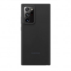 Husa Samsung Galaxy Note 20 Ultra Plus Silicone Cover, Rezistenta la zgarieturi, Finisaj mat, Black foto