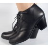 Botine/Pantofi negri din piele naturala (cod SBF31), 36 - 40, Oem