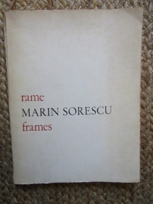 Rame / Frames - MARIN SORESCU (ediție bilingvă) foto