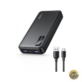 Baterie Externa UGREEN PB312 20000mAh 22.5W QC + PD 1 x USB-C - 2 x USB-A Neagra