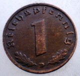 2.721 GERMANIA 1 REICHSPFENNIG 1938 D, Europa, Bronz