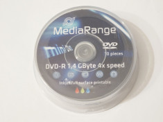 Pachet 10 bucati miniDVD mini DVD 8 cm DVD 1,4 GB 4X printabil - sigilate foto