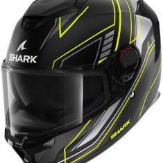 Casca Moto Shark Spartan GT Pro Toryan Mat Negru / Galben / Gri Marimea M HE1316E-KYA-M