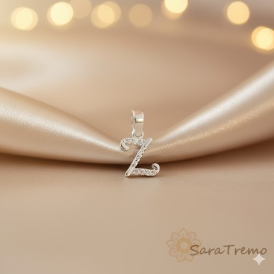 Pandantiv initiala Litera Z din argint foto