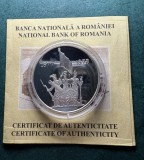 100 Lei 1998 Aniversarea independentei Proof Argint