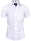 Cumpara ieftin Camasa cu maneca scurta pentru barbati Flex, alb, L - OUTLET