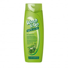 Sampon WASH&amp;amp;GO Volume, 400 ml, Pentru Par cu Tendinte de Rupere, Cu Extract de Urzica, Sampon Ingrijire Par, Sampon Spalare Par, Sampon Fortifiere, Sa foto