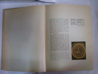 Cultura Moldoveneasca In Timpul Lui Stefan Cel Mare - M. Berza , 20561 foto