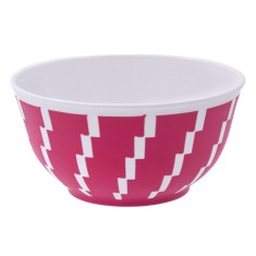 Bol Plastic, Fucsia, Dungi Albe, Capacitate 350ml