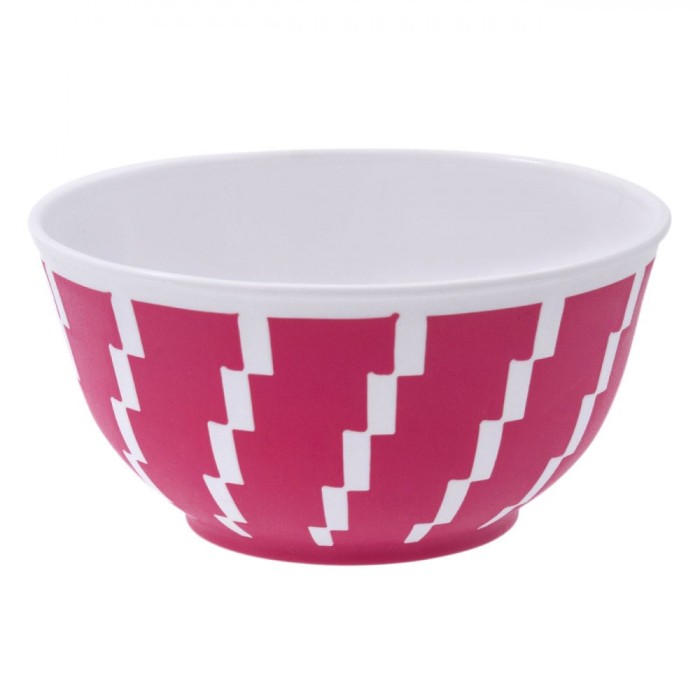 Bol Plastic, Fucsia, Dungi Albe, Capacitate 350ml