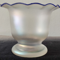 Erwin Eisch, vaza in stil Art Nouveau, sticla irizata -