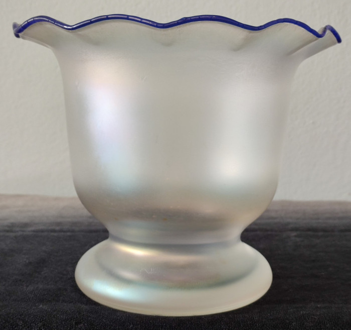 Erwin Eisch, vaza in stil Art Nouveau, sticla irizata -