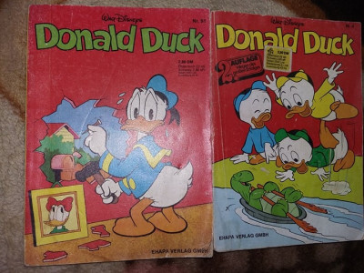 2 CARTI Vechi Ilustratii/benzi desenate,DONALD DUCK,WALT DISNEY,colectie,T.GRAT foto