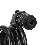 Antifurt Bicicletă, Trotinetă &amp; Scuter cu Parolă | Cablu Oțel Anti-furt 1250mm x 12mm