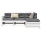 vidaXL Set canapea de grădină, 4 piese, alb, lemn masiv de pin 3250769