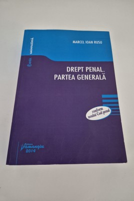 Marcel Ioan Rusu Drept Penal Partea Generala foto