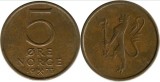 Norvegia 1973 - 5 ore, circulata