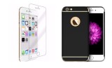 Cumpara ieftin Pachet husa Apple iPhone 6 Plus/6S Plus,MyStyle Elegance Luxury 3in1 Black, folie de sticla gratis