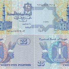 2 x 2006 ( 24 IX ) , 25 piastres ( P-57g ) - Egipt - stare UNC