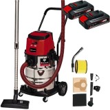 Einhell TE-VC 36/30 S Auto PXC + Twinpack CB - Aspirator 150 mbar accesorii + Set 2 acumulatori Li-Ion 18 V 2.5 Ah