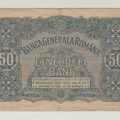ROMANIA - 50 BANI 1917 BGR , B1.113