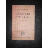 Cantecul Amintirii - Mihail Sadoveanu, Editura Cartea Romaneasca 1927, Carte Veche, Bibliofilie, 212 Pagini
