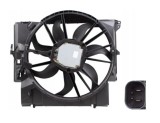 GMV radiator electroventilator BMW Seria 1 E87/E88/E81/E82, 2004-2011, 120d, motor 2.0 d, diesel, 600 W; 500 mm; 4 pini, Rapid