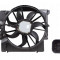 GMV radiator electroventilator BMW Seria 1 E87/E88/E81/E82, 2004-2011, 120d, motor 2.0 d, diesel, 600 W; 500 mm; 4 pini