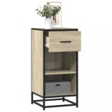 Cumpara ieftin Dulap, stejar sonoma, 35,5x35x76 cm, lemn prelucrat și metal