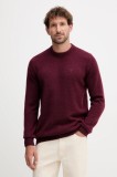 Barbour pulover de lana culoarea gri, călduros