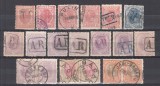 ROMANIA 1898 LP 51 REGELE CAROL I SPIC DE GRAU FILIGRAN PR LOT STAMPILAT STAMPILE SPECIALE