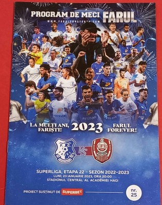 Program meci fotbal FARUL CONSTANTA - CFR CLUJ (23.01.2023) foto