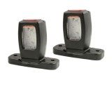 2 x Luminile led laterale,lumini de pozitie camion remorca rosu / alb / galben LED 12/24v