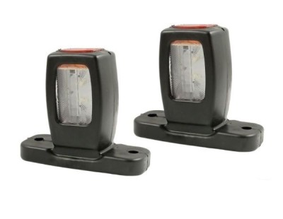 2 x Luminile led laterale,lumini de pozitie camion remorca rosu / alb / galben LED 12/24v foto
