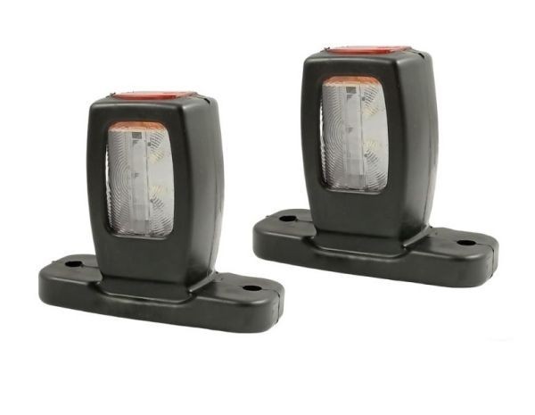 2 x Luminile led laterale,lumini de pozitie camion remorca rosu / alb / galben LED 12/24v