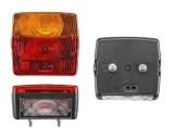 Stop lampa spate remorca 12/24V, cu lampa numar, ceata, mers inapoi, 107x99x54mm, distanta intre suruburile de fixare 45 mm, stanga=dreapta, 1 buc., Rapid