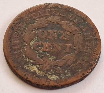 SUA , One Cent 1848 foto